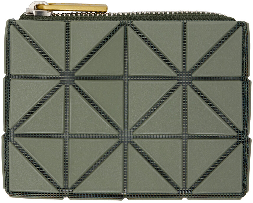 

Кошелек цвета хаки на кассетной молнии Bao Bao Issey Miyake