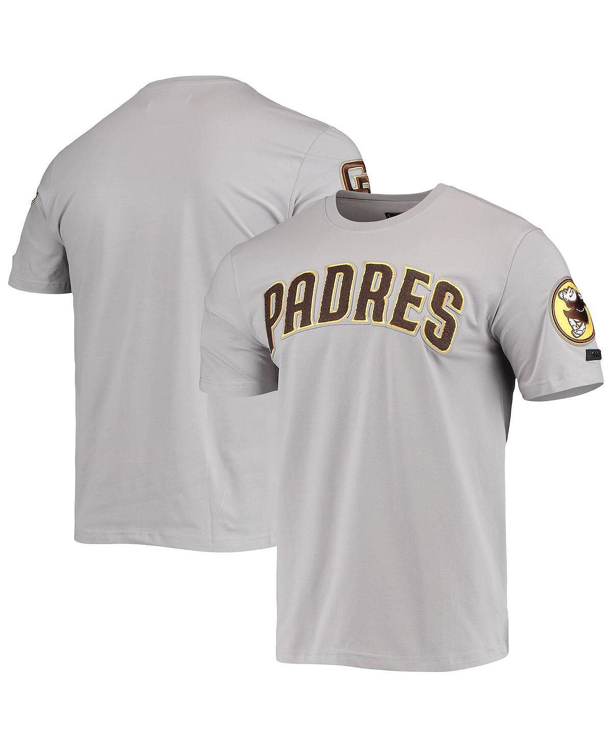 

Мужская серая футболка с логотипом san diego padres team Pro Standard, серый