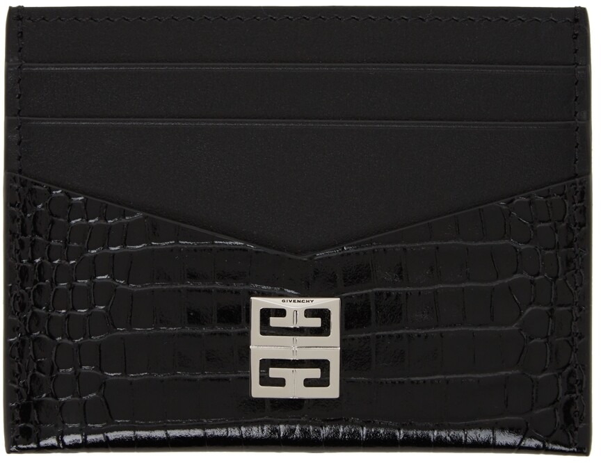 

Черный держатель для карт Croc 4G Givenchy