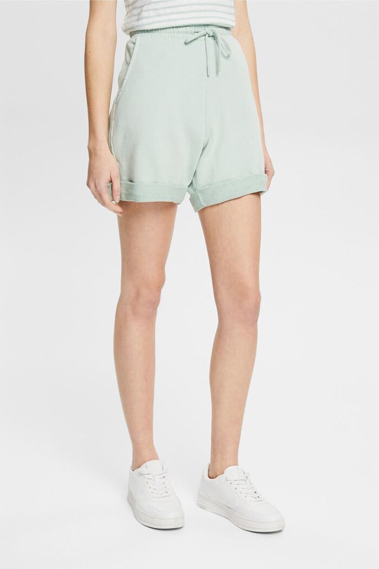

Короткие спортивные брюки с подкрученным краем Esprit, зеленый