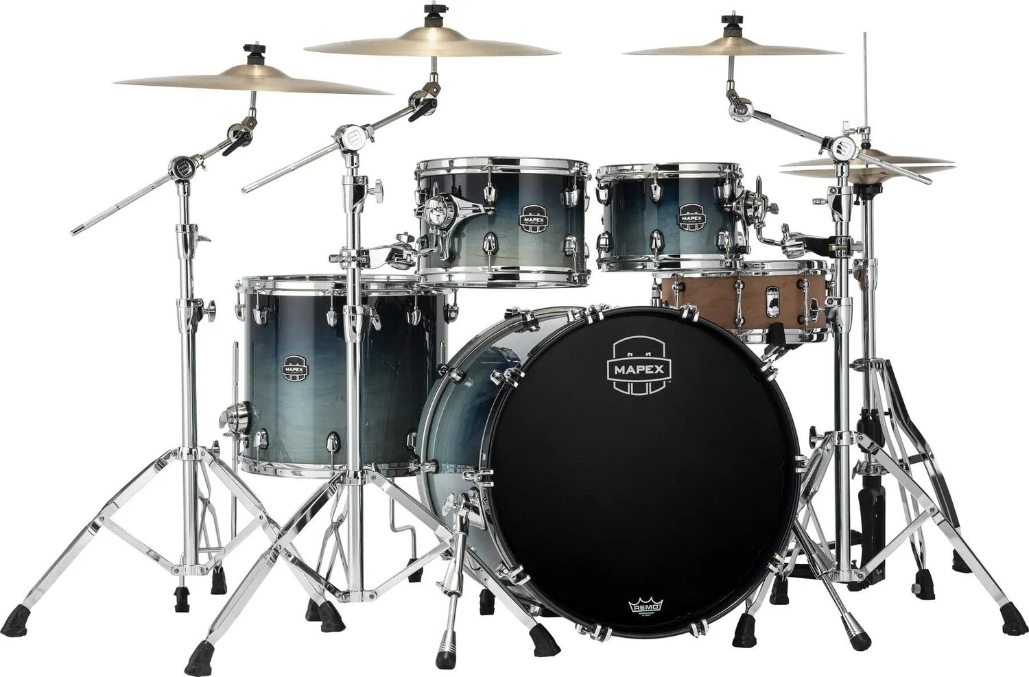 

Mapex Saturn Набор из 4 предметов Rock Shell — Teal Blue Fade