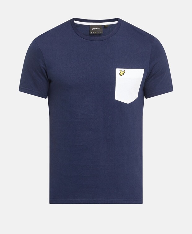 

Органик топ Lyle & Scott, темно-синий