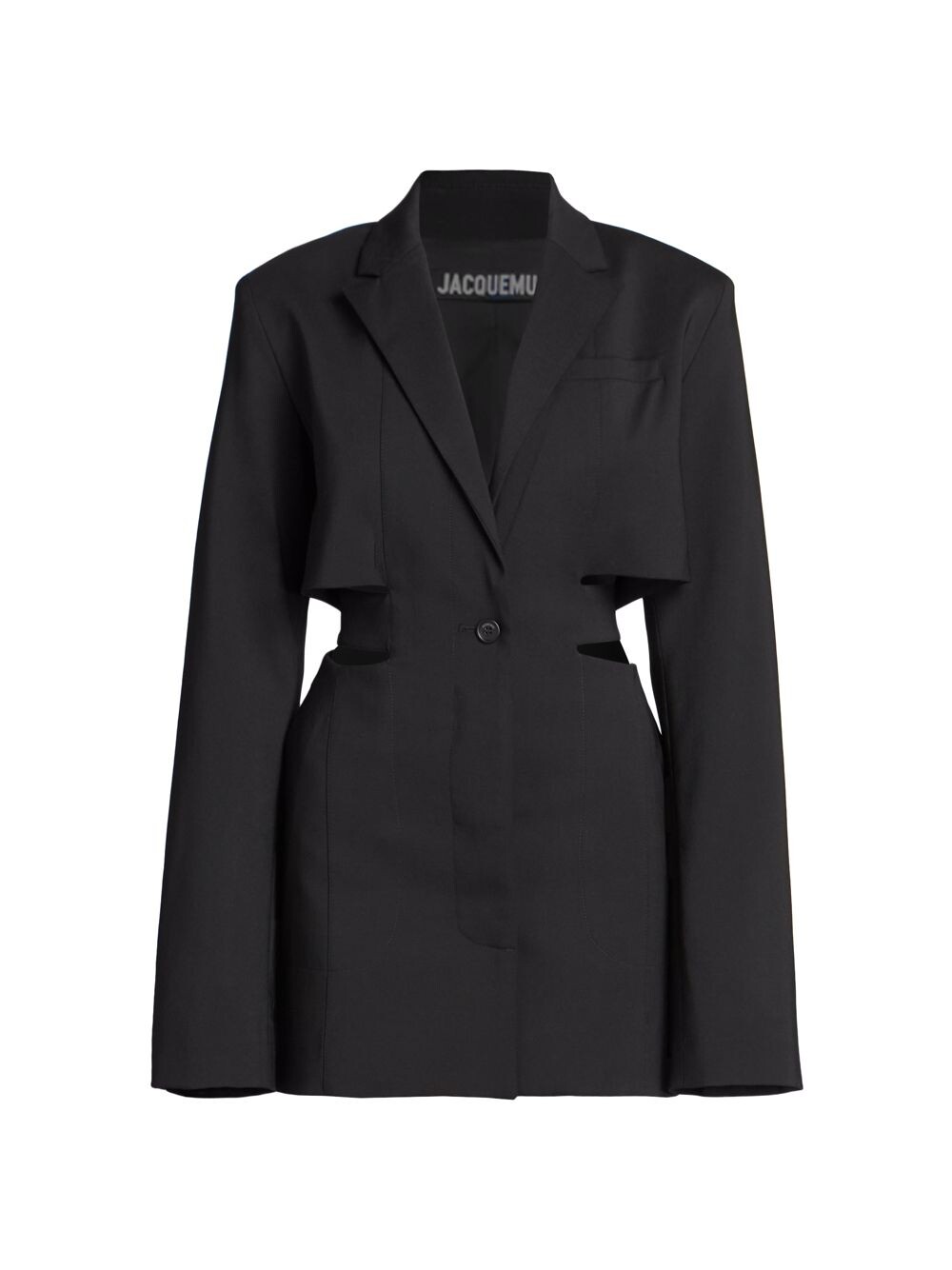 

Блейзер Мини-платье с вырезами Jacquemus, черный