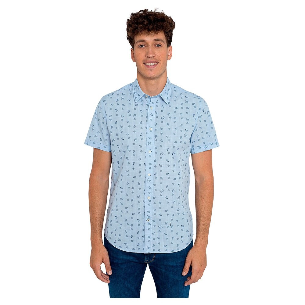

Рубашка с коротким рукавом Pepe Jeans Melvin, синий