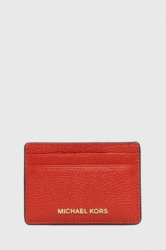 

Кожаный визитница MICHAEL Michael Kors, красный