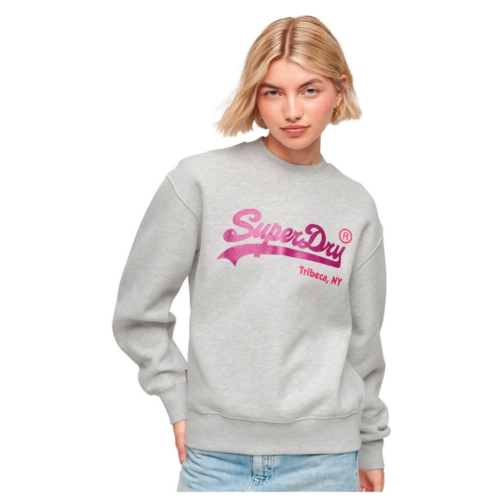 

Толстовка Superdry Embellished Vintage Logo, серый