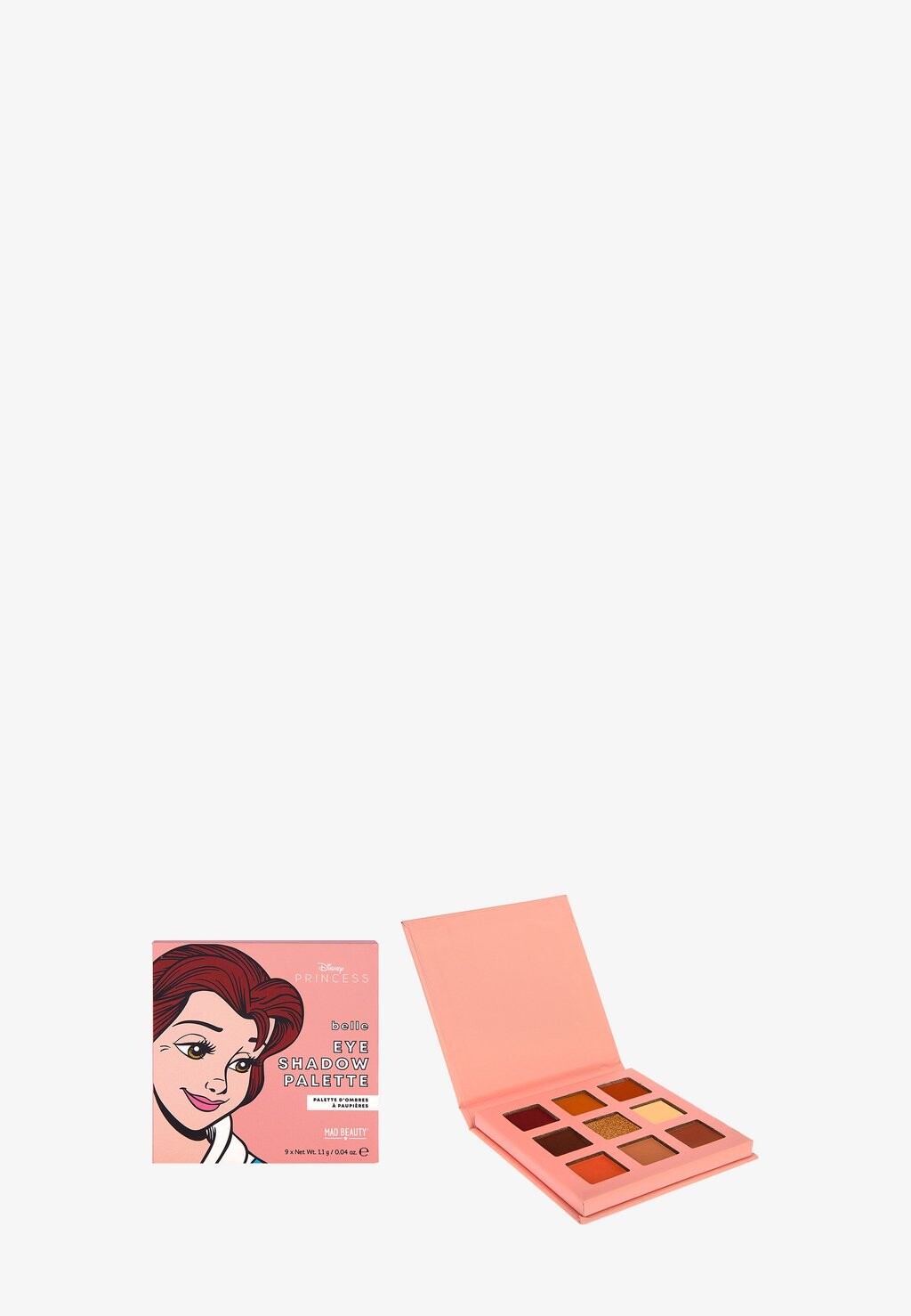 

Маска для лица Pop Princess Mini Eyeshadow Palette Belle Mad Beauty, мультиколор, Красный
