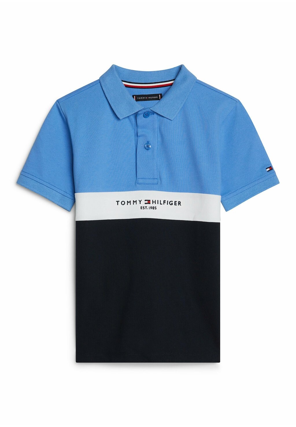 

Рубашка-поло ADAPTIVE TH ESTABLISHED COLOUR-BLOCKED Tommy Hilfiger, цвет blue spell desert sky