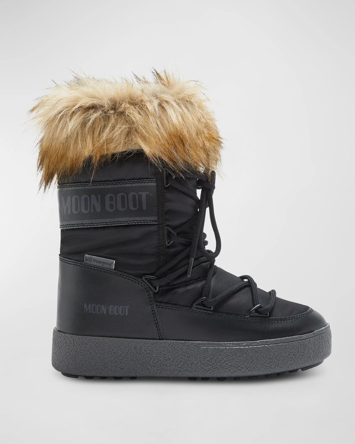 

Трековые зимние ботинки из искусственного меха Moon Boot, черный