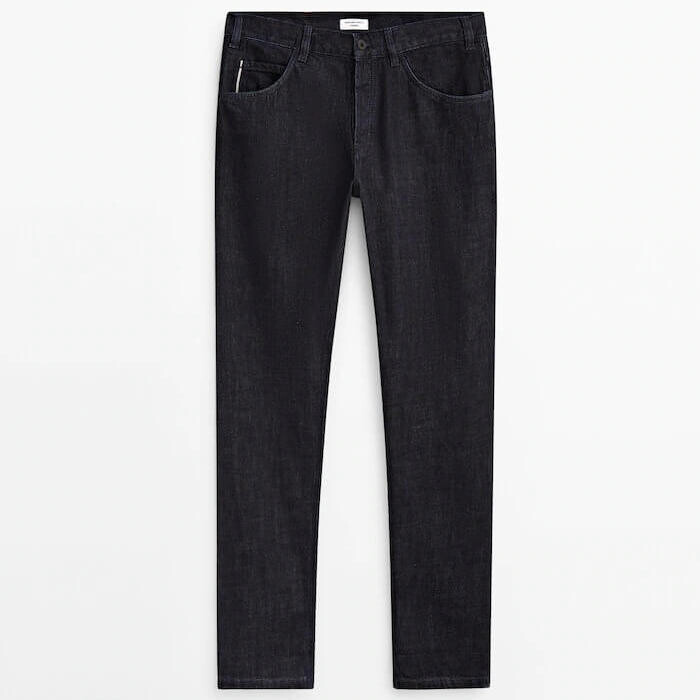 

Джинсы Massimo Dutti Straight-Fit Selvedge Studio, индиго