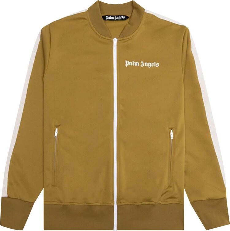 Куртка Palm Angels Bomber Track Jacket 'Camel/Off White', загар куртка palm angels pa jaquard track jacket navy blue off white синий