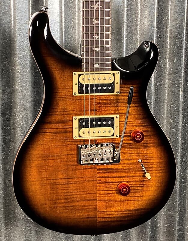 

PRS Paul Reed Smith SE Custom 24 Black Gold Sunburst Guitar & Bag #1572