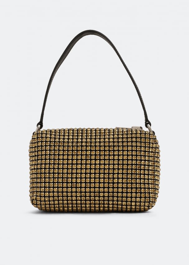 

Сумка ALEXANDER WANG Heiress medium pouch bag, золотой