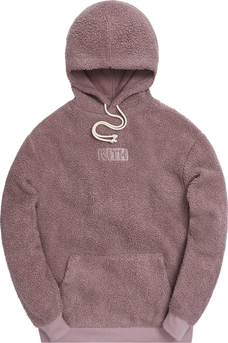 

Худи Kith Sherpa Williams III Hoodie 'Mauve', розовый