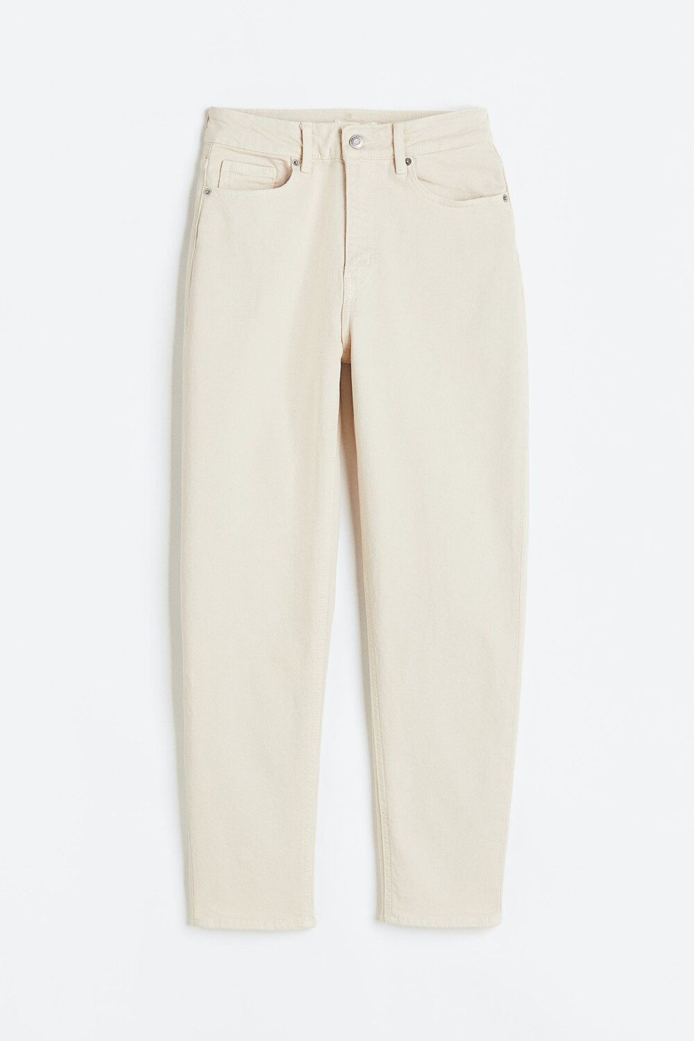 

Джинсы H&M Slim Mom High Ankle, светло-бежевый