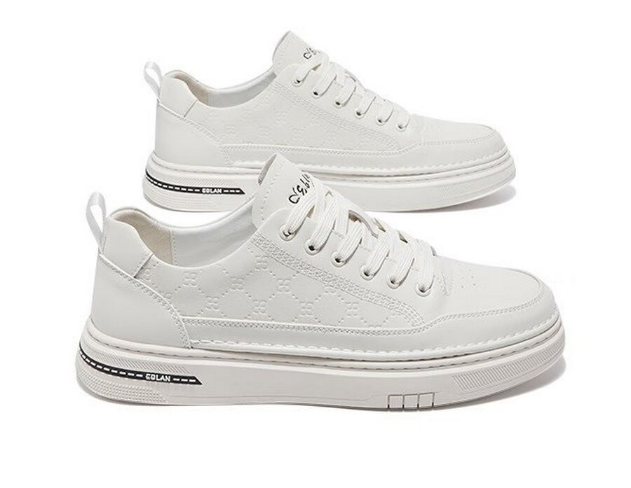 

Кроссовки Eblan Embossed Breathable Soft-soled (размер 43) Unisex, белый/черный