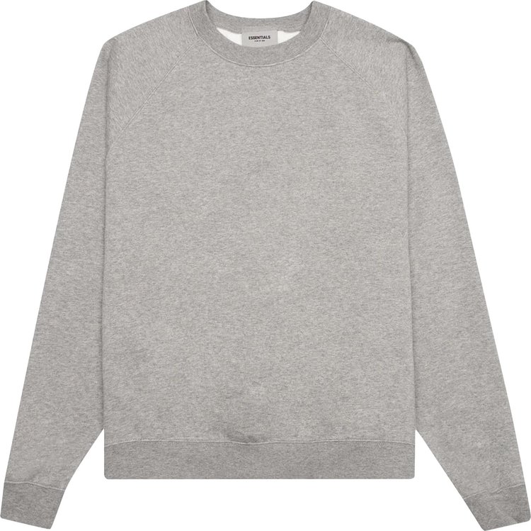 Толстовка Fear of God Essentials Crewneck 'Oatmeal', серый - фото