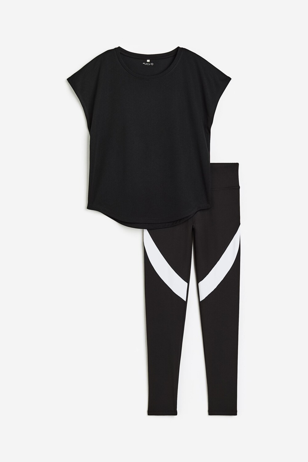 

Спортивный костюм H&M Kids DryMove, 2 предмета, черный