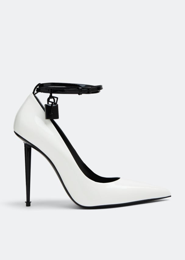 

Туфли TOM FORD Padlock pointy pumps, белый
