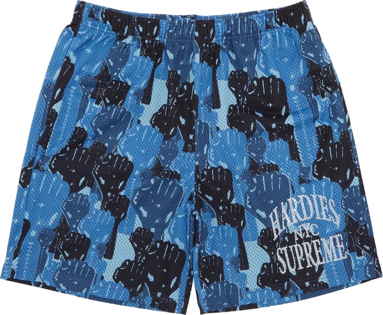 Баскетбольные шорты Supreme x Hardies Camo, синий шорты хоккейные детские bauer supreme 3s pro int черный