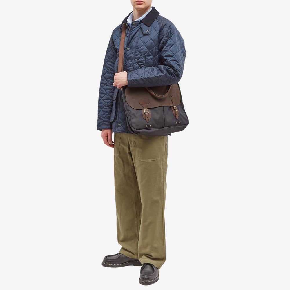 Barbour waxed hot sale canvas briefcase