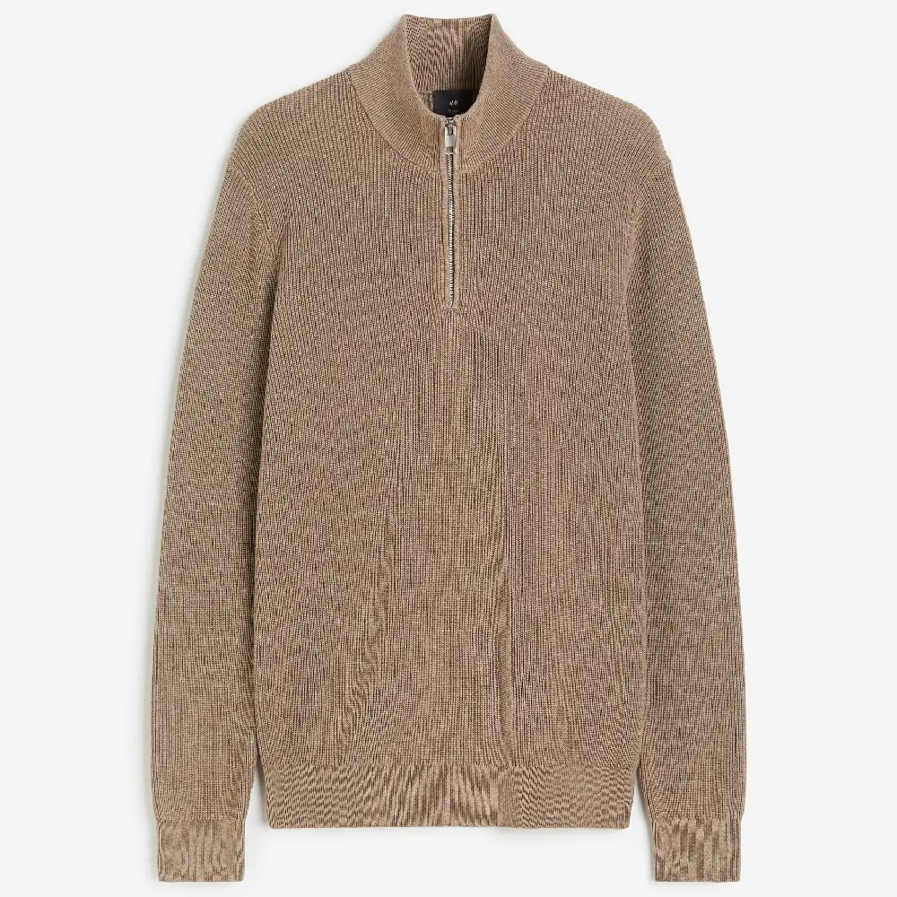 

Свитер H&M Slim Fit, темно-бежевый