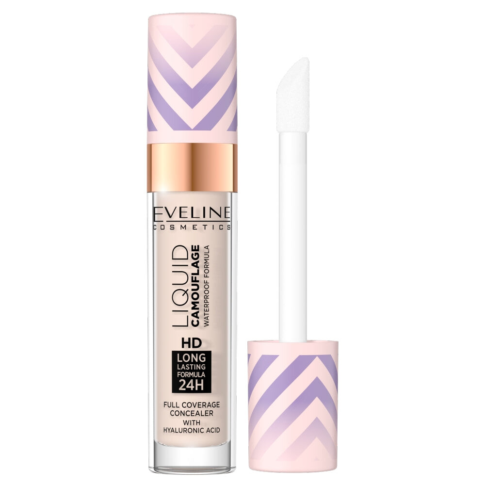 

Eveline Cosmetics Жидкий Камуфляж Водостойкий Камуфляжный Консилер с Гиалуроновой Кислотой 01 Светлый Фарфор 7.5мл