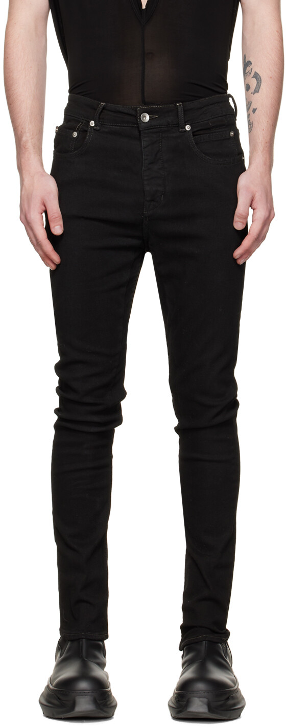 

Черные джинсы Детройт Rick Owens Drkshdw