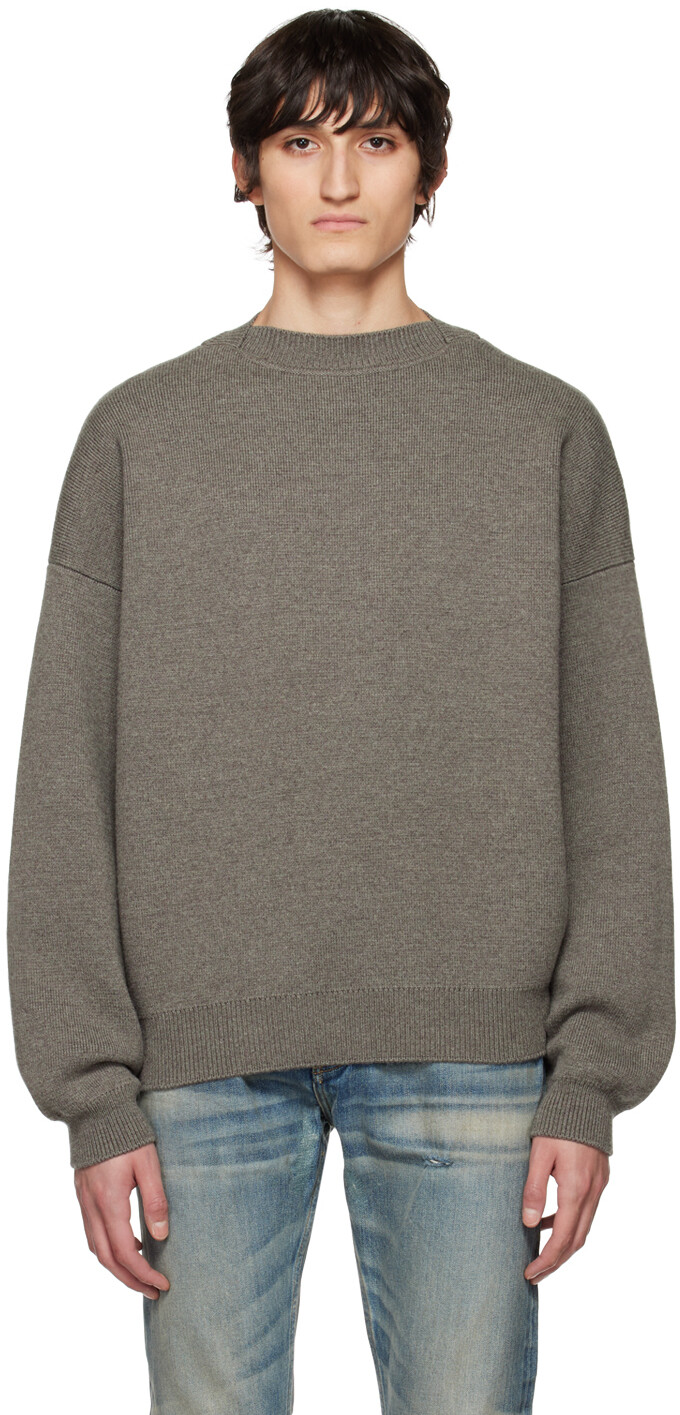

Серый шерстяной круглый вырез Fear of God