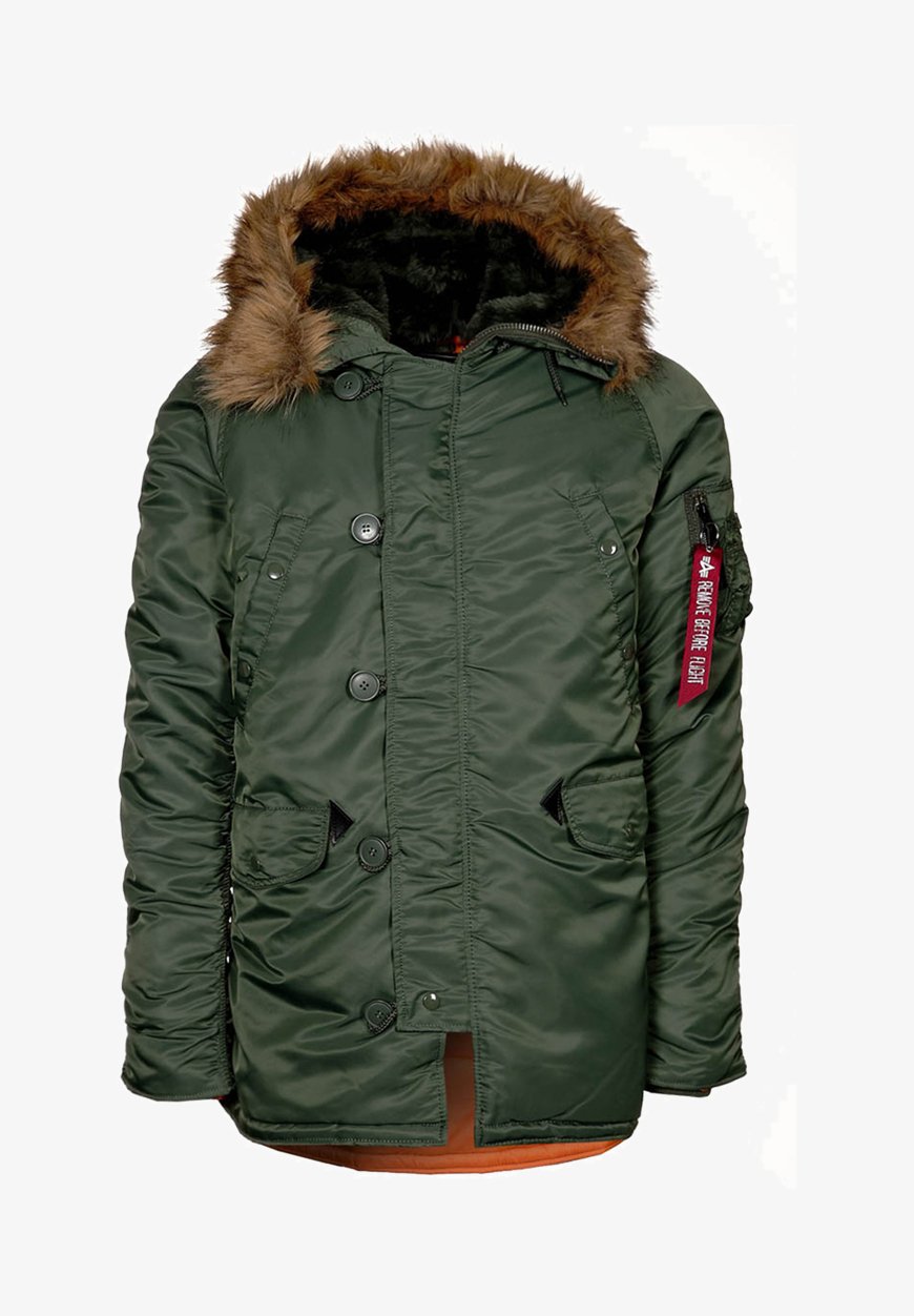 Пальто зимнее Alpha Industries, зеленый пальто alpha industries als teddy зеленый