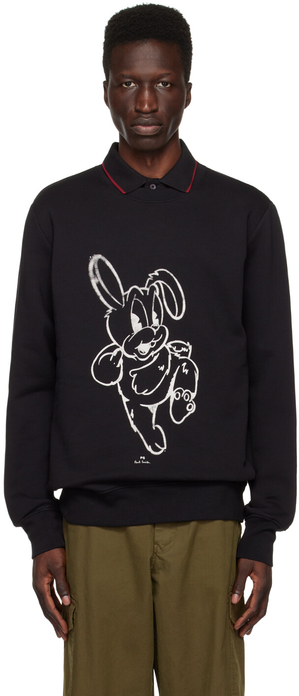 

Черный - Толстовка с кроликом-спрей PS by Paul Smith
