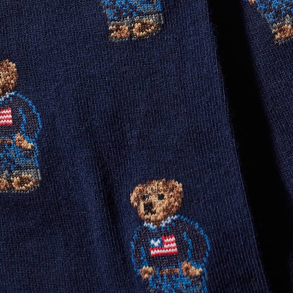 

Носки с медвежьим принтом по всей поверхности - 2 шт. Polo Ralph Lauren