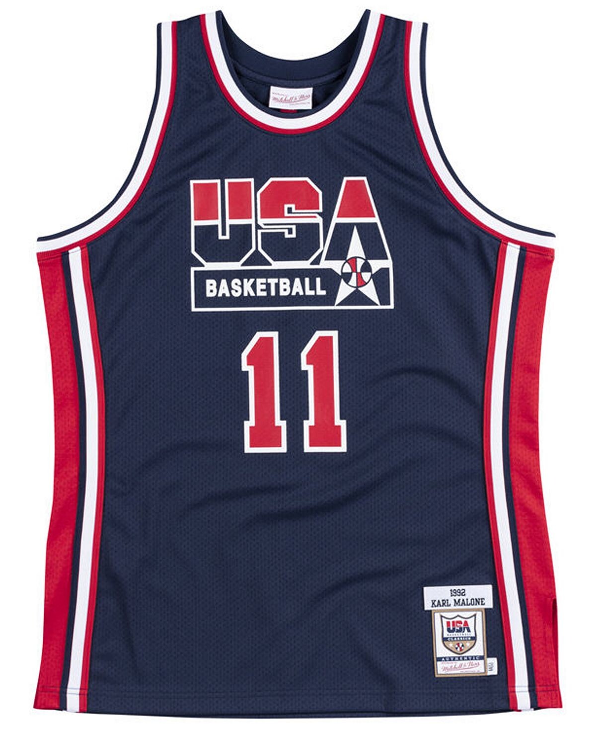 

Мужская футболка karl malone authentic usa Mitchell & Ness, мульти