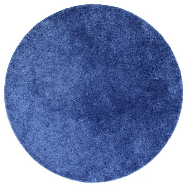 цена Ковер с низким ворсом Ikea Stoense, 195 см, синий