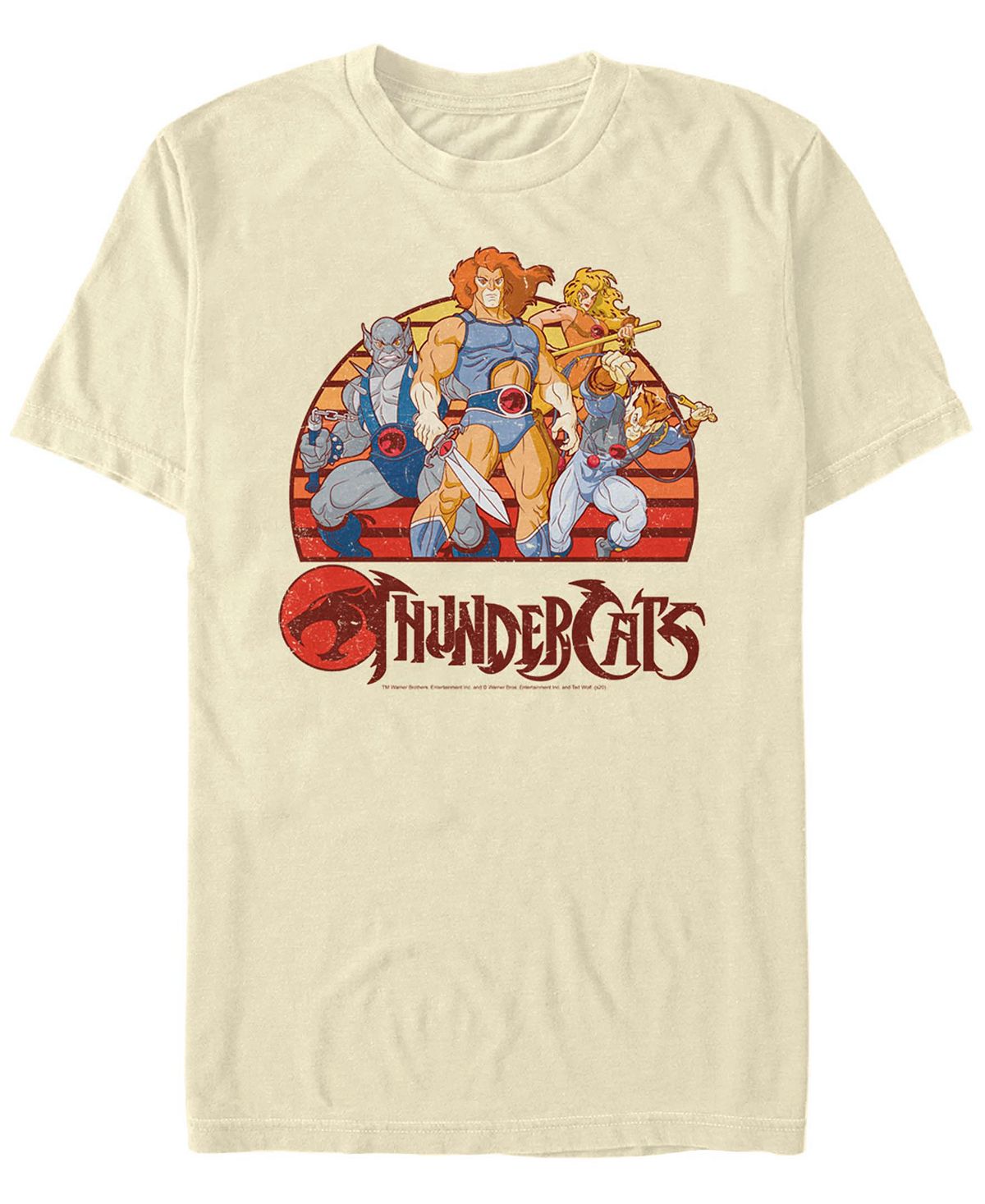 Мужская футболка thundercats group retro sunset с коротким рукавом Fifth Sun