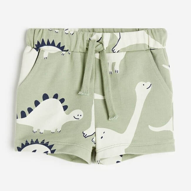 

Шорты H&M Jersey Dinosaurs, светло-зеленый