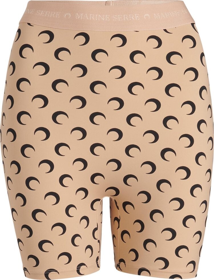 

Шорты Marine Serre All Over Moon Yoga Short 'All Over Moon Tan On Black', черный