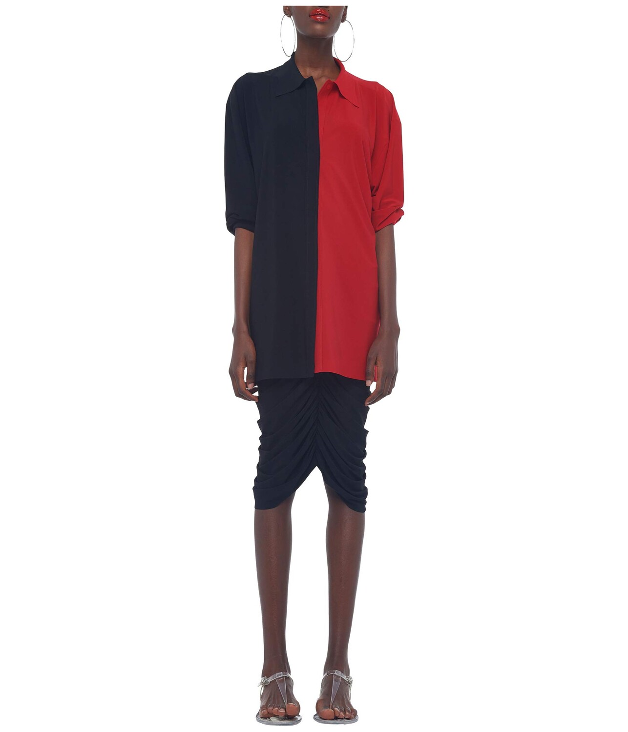 

Юбка Norma Kamali, Shirred Skirt To The Knee