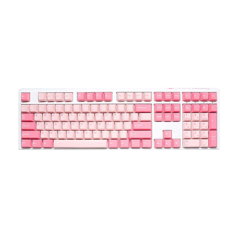 

Клавиатура игровая Ducky One 3 Gossamer, Cherry MX Ergo Clear, розовый, английская раскладка