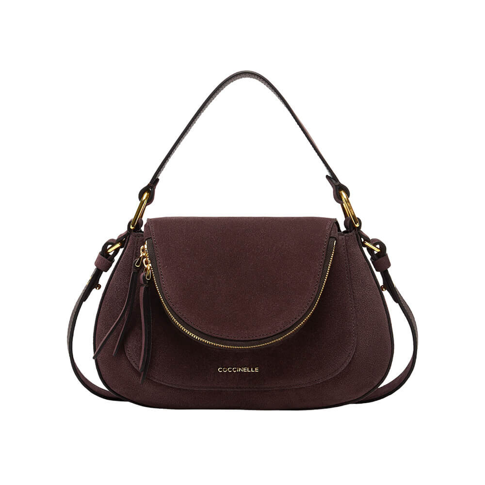 

Сумка Сoccinelle Spring Summer 23 Suede Small, коричневый
