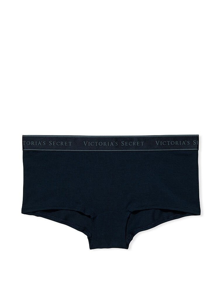 

Трусы Victoria's Secret Logo Cotton Boyshort, темно-синий