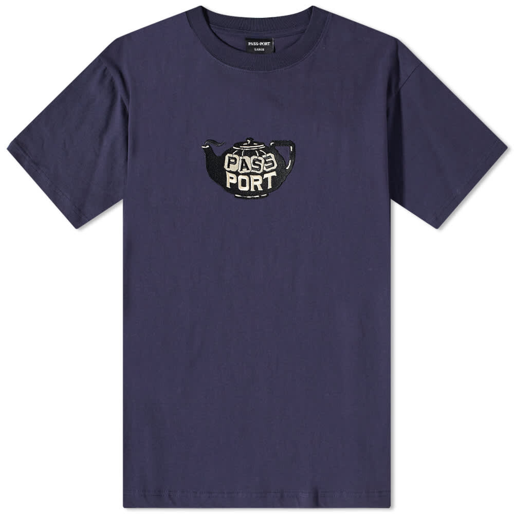 

Футболка Pass~Port Tea~Pot Embroidery Tee, Серый