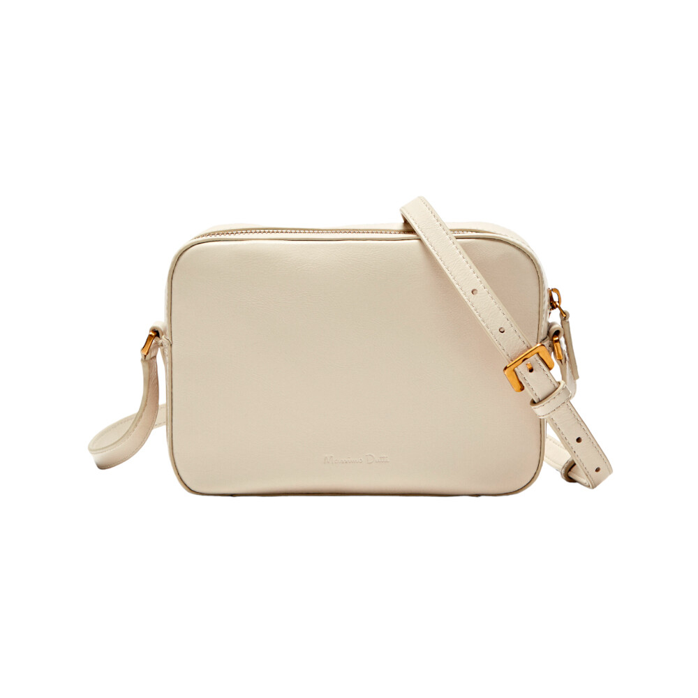

Сумка Massimo Dutti Party Leather Camera, кремовый