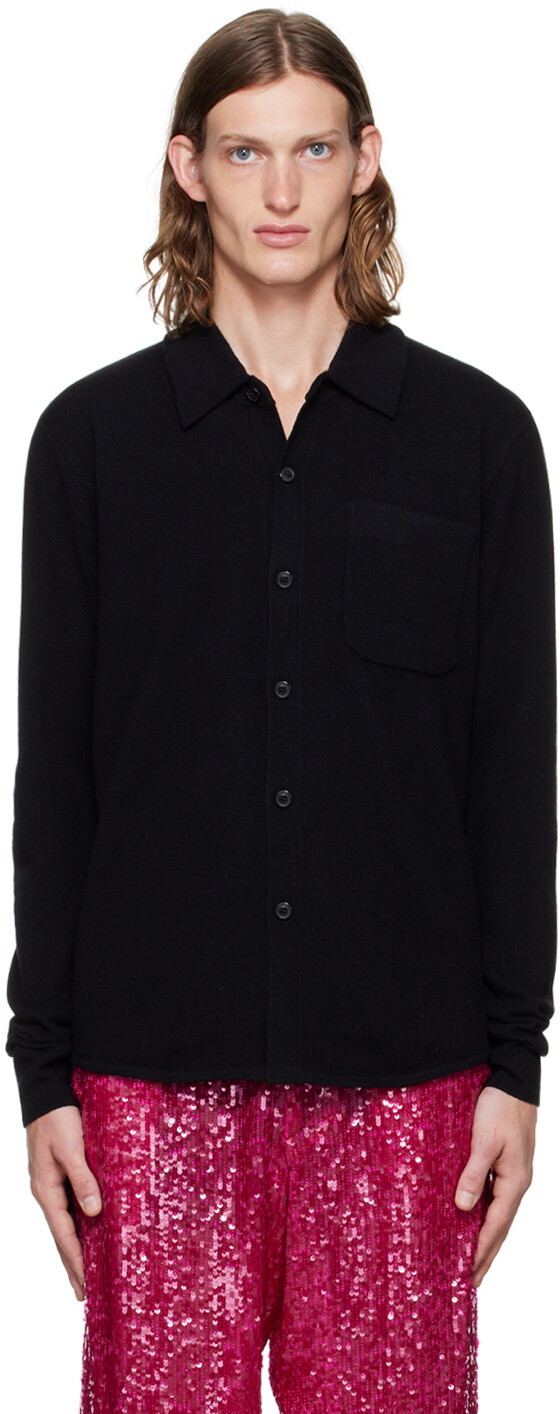 

Черный кардиган с нашивками Dries Van Noten