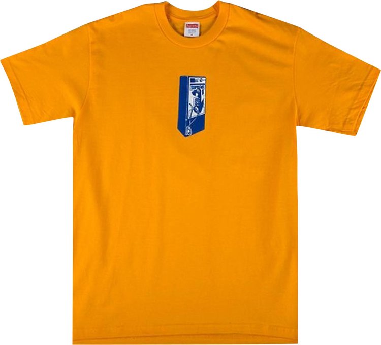 Футболка Supreme Payphone Tee 'Bright Orange', оранжевый футболка supreme ear tee orange оранжевый
