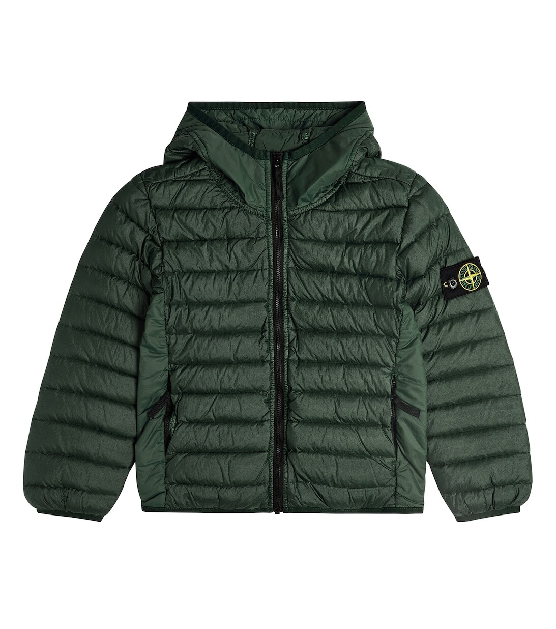 

Куртка со вставками из пуха Stone Island Junior, зеленый