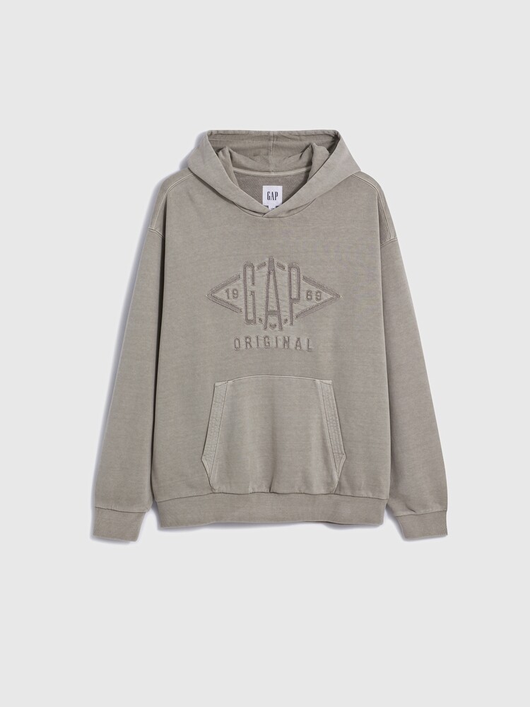 

Толстовка Gap с логотипом, серо-коричневый