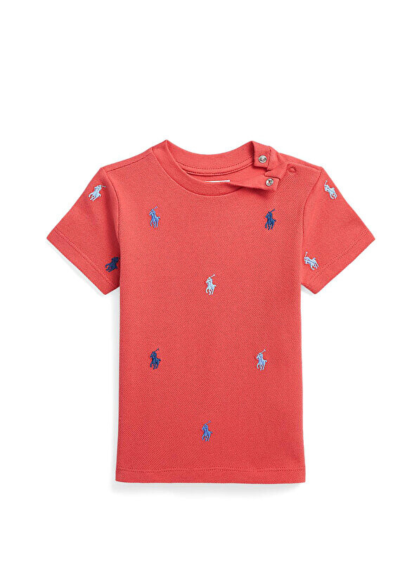 

Красная футболка с вышитым логотипом для мальчика Polo Ralph Lauren
