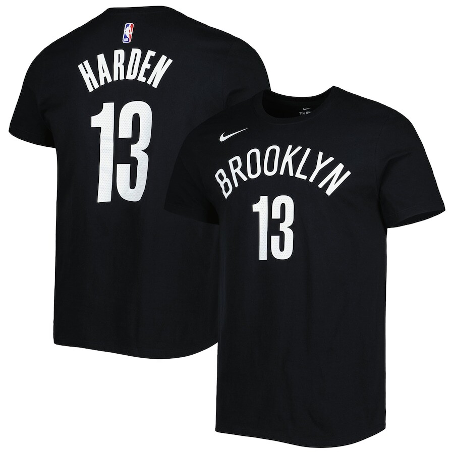 

Футболка с коротким рукавом Nike Brooklyn Nets, черный