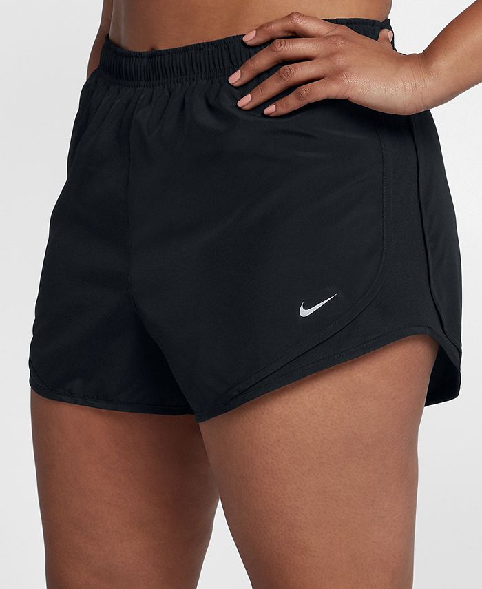 Женские шорты для бега Tempo больших размеров Nike, цвет Black/Black